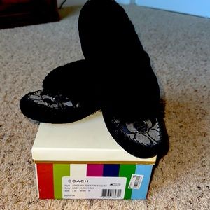 Coach Arleen Shearling Moccasin Slippers